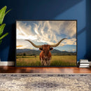 Texas Longhorn Canvas Wall Art – Majestic Triptych Animal by MyGreatCanvas | Canvas Wall Art Prints | Photo Prints & Wall Decor