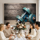 Dambell and Sport Wall Art Canvas Print