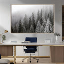 Big Foggy Forest and Misty Trees Forest Wall Art Canvas by MyGreatCanvas | Canvas Wall Art Prints | Photo Prints & Wall Decor