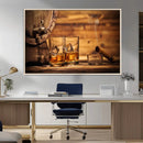 Rustic Whiskey and Barrel Canvas Print by MyGreatCanvas | Canvas Wall Art Prints | Photo Prints & Wall Decor
