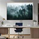 Misty Forest Wall Art – Serene Green Landscape Canvas Print, by MyGreatCanvas | Canvas Wall Art Prints | Photo Prints & Wall Decor
