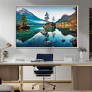 Crystal Clear Lake Wall Art | Mountains Wall Art Canvas | 3 by MyGreatCanvas | Canvas Wall Art Prints | Photo Prints & Wall Decor