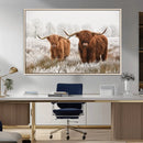 Longhorn Cattle Wall Art Canvas Print, Framed Farmhouse by MyGreatCanvas | Canvas Wall Art Prints | Photo Prints & Wall Decor