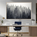 Misty Forest Canvas Wall Art – Monochrome Triptych Pine Tree by MyGreatCanvas | Canvas Wall Art Prints | Photo Prints & Wall Decor