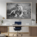 King Forest Lion Wall Art Canvas Print – Framed Majestic by MyGreatCanvas | Canvas Wall Art Prints | Photo Prints & Wall Decor