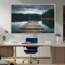 Wooden Bridge Near Lake Wall Art Canvas Print by MyGreatCanvas | Canvas Wall Art Prints | Photo Prints & Wall Decor