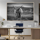 Fluffy Cattle Wall Art Print, Highland Cow Canvas, Framed by MyGreatCanvas | Canvas Wall Art Prints | Photo Prints & Wall Decor