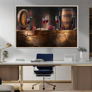 Wine and Barrels Wall Art Canvas Print by MyGreatCanvas | Canvas Wall Art Prints | Photo Prints & Wall Decor