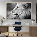 Lion Wall Art Canvas Print – Framed Majestic Wildlife by MyGreatCanvas | Canvas Wall Art Prints | Photo Prints & Wall Decor