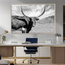 Longhorn Wall Art Canvas Print, Framed Ranch Wall Art Canvas by MyGreatCanvas | Canvas Wall Art Prints | Photo Prints & Wall Decor