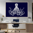 Blue Octopus Wall Art Canvas Print by MyGreatCanvas | Canvas Wall Art Prints | Photo Prints & Wall Decor