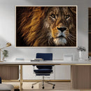 Mighty Lion Wall Art Canvas Print – Majestic Animal Portrait