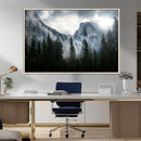 Yosemite National Park El Capitan Foggy Mountain Wall Art | by MyGreatCanvas | Canvas Wall Art Prints | Photo Prints & Wall Decor