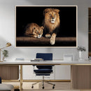 Lion Canvas Wall Art – Majestic Animal Print Artwork for by MyGreatCanvas | Canvas Wall Art Prints | Photo Prints & Wall Decor