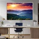 Mountain and Sunset Wall Art Canvas Print by MyGreatCanvas | Canvas Wall Art Prints | Photo Prints & Wall Decor