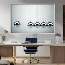 Newton's Cradle Wall Art Canvas Print, Framed Newton Cradle