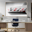 Framed Luck Poker Cards Canvas – Modern Triptych Wall Art,