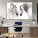 White Horse Wall Art Animal Canvas Print by MyGreatCanvas | Canvas Wall Art Prints | Photo Prints & Wall Decor