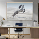 Prancing Horse Desert Large Wall Art Canvas Print – Majestic
