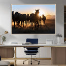 Horse Herd Wall Art Animal Canvas Print by MyGreatCanvas | Canvas Wall Art Prints | Photo Prints & Wall Decor