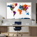 World Map Canvas Print – Detailed Map of the World Wall Art by MyGreatCanvas | Canvas Wall Art Prints | Photo Prints & Wall Decor