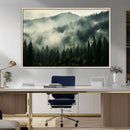 Captivating Misty Forest Wall Art Premium Canvas Print a
