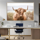 Scottish Serene Highland Cow Canvas Wall Art – Serene