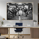 American Football Wall Art Canvas Print Framed Stadium Sport