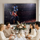 American Football Wall Art Canvas Print, Stadium Sport Wall