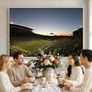Oregon Ducks Football Team Print - Eugene Autzen Stadium