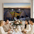 Dodger Stadium Sunset Game Triple Canvas Wall Art - Los