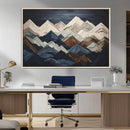 Rustic Mountain Landscape Wall Art Canvas Print – Framed 3D