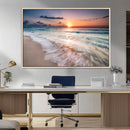 Sunset Beach Wall Art – Soothing Coastal Landscape, Ready to by MyGreatCanvas | Canvas Wall Art Prints | Photo Prints & Wall Decor