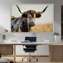 Texas Bull Longhorn Wall Art Canvas Print for Farm House by MyGreatCanvas | Canvas Wall Art Prints | Photo Prints & Wall Decor