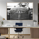 Vintage Farmall Tractor Wall Art Canvas Print, Rustic