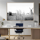 Vintage Farmhouse Black and White Triptych Wall Art – Giclee