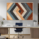 Geometric Wood Art Wall Decor Canvas Print, Rustic Wooden by MyGreatCanvas | Canvas Wall Art Prints | Photo Prints & Wall Decor