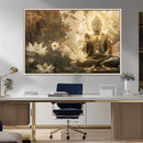 Zen Buddha Wall Art Canvas Print | Peaceful Meditation Decor