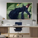 Decadent Girl by Ramon Casas Wall Art Canvas Print, Framed