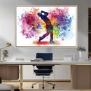 Colorful Golfer Swing Wall Art Canvas Print - Ready to Hang, by MyGreatCanvas | Canvas Wall Art Prints | Photo Prints & Wall Decor