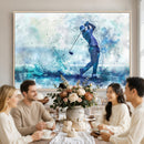 Golf Swing Wall Art Canvas Print - Sports-Inspired
