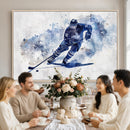 Hockey Player Wall Art Canvas Print - Sports-Inspired