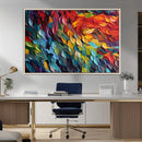 Vibrant Abstract Leaf Wall Art Canvas Print | Bold Colorful by MyGreatCanvas | Canvas Wall Art Prints | Photo Prints & Wall Decor