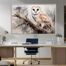 Barn Owl Wall Art | Watercolor Barn Owl Canvas Print | by MyGreatCanvas | Canvas Wall Art Prints | Photo Prints & Wall Decor