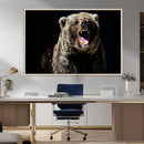 Grizzly Bear Canvas Print | Wildlife Wall Art for Cabin by MyGreatCanvas | Canvas Wall Art Prints | Photo Prints & Wall Decor