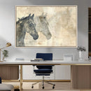 Abstract Horse Canvas Print | Modern Farmhouse Wall Art |