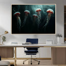 Abstract Jellyfish Wall Art Canvas Print