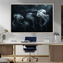 Jellyfish Wall Art Canvas Print, Elegant Wall Decor