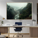 Misty Forest Wall Art | Ready to Hang and Framed | Tranquil