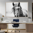 Western Wall Art | Black and White Winter Horse Wall Art | by MyGreatCanvas | Canvas Wall Art Prints | Photo Prints & Wall Decor